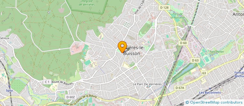 localisation de l'entreprise SCI LE POULINAT à VERRIERES-LE-BUISSON
