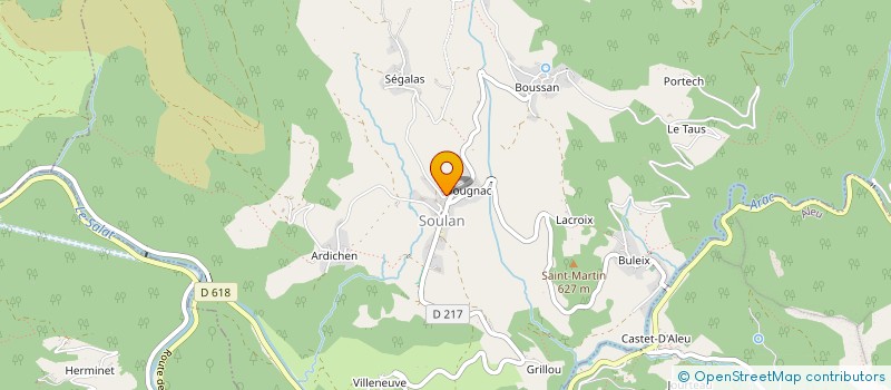 localisation de l'entreprise SCI LE POURET à SOULAN