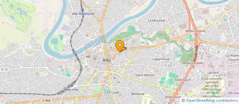localisation de l'entreprise SCI LE POURQUOI PAS à ALBI