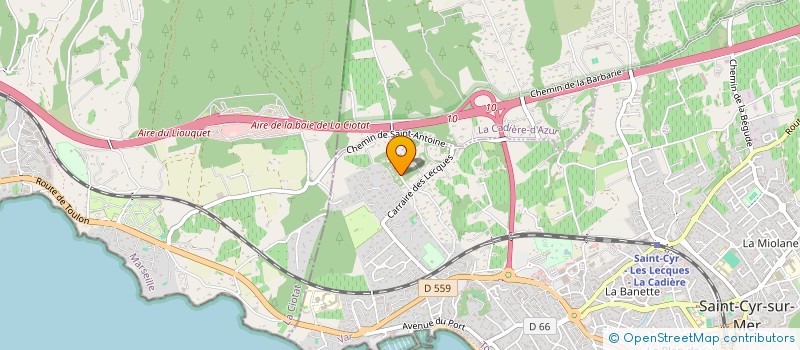 localisation de l'entreprise SCI LE POUSSIN à SAINT-CYR-SUR-MER