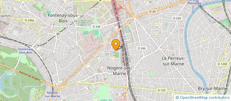 localisation de l'entreprise SCI LE POUTRE à NOGENT-SUR-MARNE
