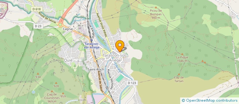 localisation de l'entreprise SCI LE PRADELET à TARASCON-SUR-ARIEGE