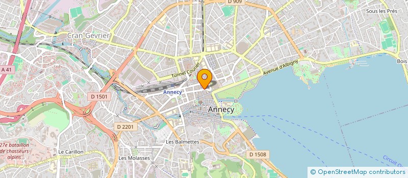 localisation de l'entreprise SCI LE PRE à ANNECY