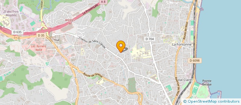 localisation de l'entreprise SCI LE PRE à ANTIBES