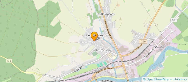 localisation de l'entreprise SCI LE PRE D'ANCIER  ARC-LES-GRAY