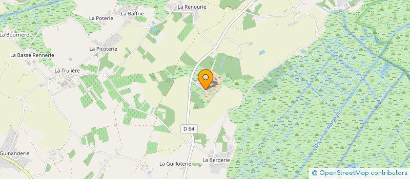 localisation de l'entreprise SCI LE PRE DE LA DE LA FONTAINE  SAINT-MARS-DE-COUTAIS