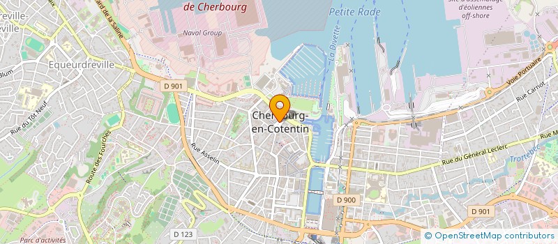 localisation de l'entreprise SCI LE PRE DE LA RIVIERE à CHERBOURG-EN-COTENTIN