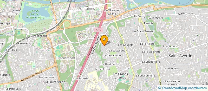 localisation de l'entreprise SCI LE PRE DES SABLES  SAINT-AVERTIN