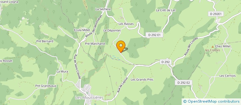 localisation de l'entreprise SCI LE PRE-FILLET  SEPTMONCEL LES MOLUNES