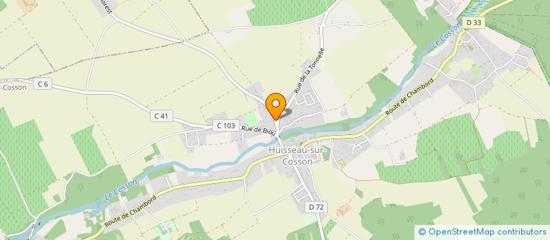 localisation de l'entreprise SCI LE PRE FONDU  HUISSEAU-SUR-COSSON