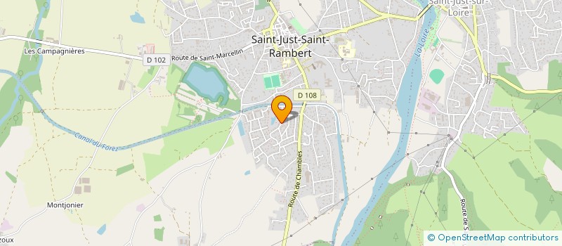 localisation de l'entreprise SCI LE PRE FURAN  SAINT-JUST-SAINT-RAMBERT