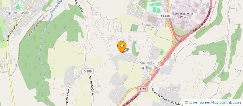 localisation de l'entreprise SCI LE PRE MAILLARD  GONNEVILLE-SUR-HONFLEUR