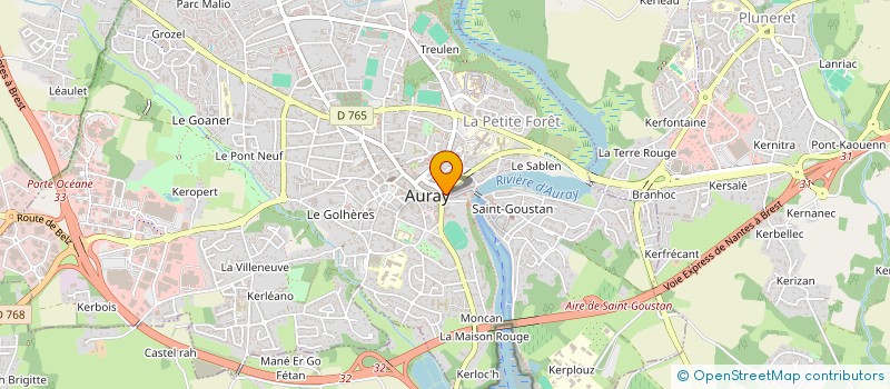 localisation de l'entreprise SCI LE PRE NICOLAZIC à AURAY