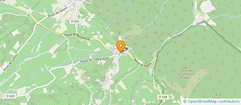 localisation de l'entreprise SCI LE PRE ROND  ROUSSET-LES-VIGNES