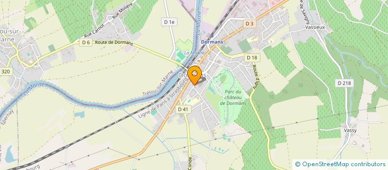 localisation de l'entreprise SCI LE PRE TETARD  DORMANS