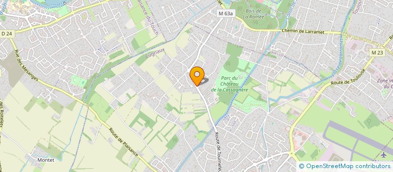 localisation de l'entreprise SCI LE PRE VICINAL  CUGNAUX