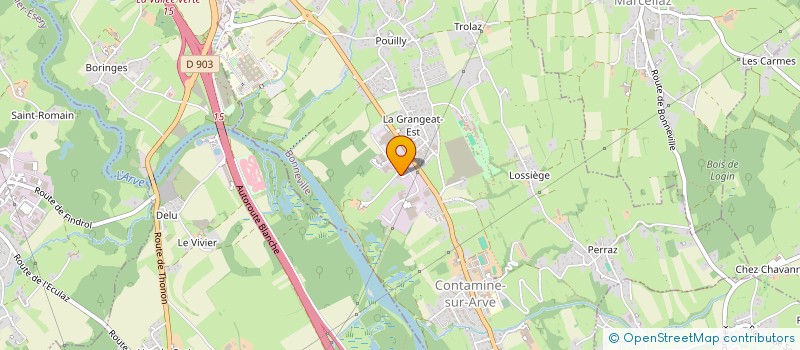 localisation de l'entreprise SCI LE PRE VIEUX 97  CONTAMINE-SUR-ARVE