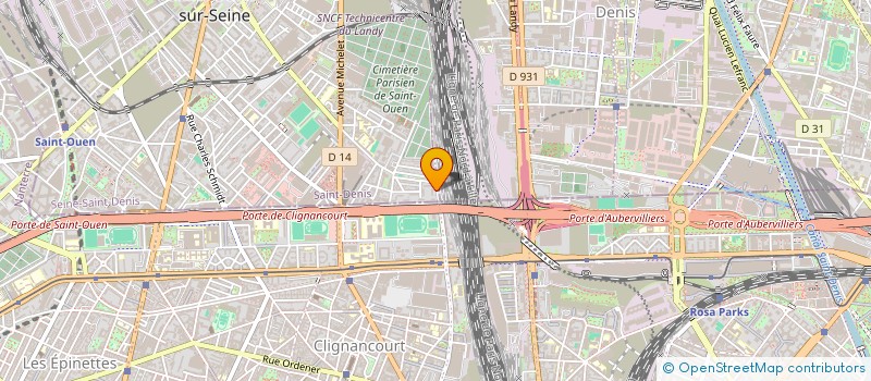 localisation de l'entreprise SCI LE PRELUDE  SAINT-OUEN-SUR-SEINE