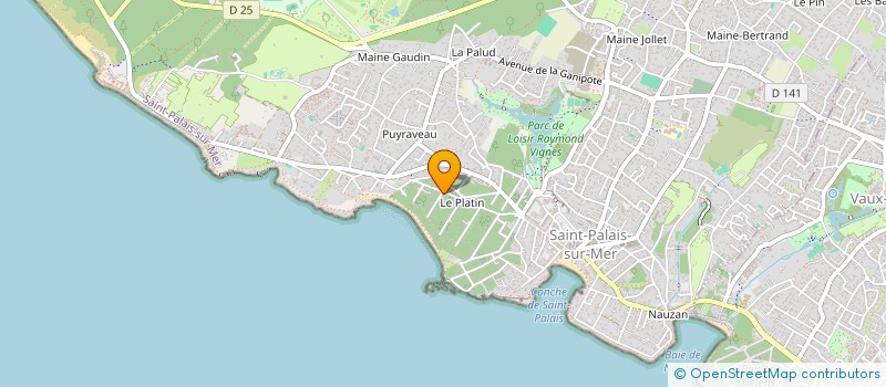 localisation de l'entreprise SCI LE PRELUDE  SAINT-PALAIS-SUR-MER