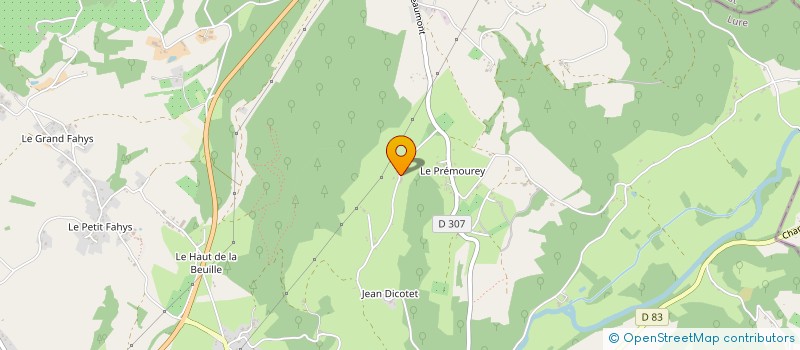 localisation de l'entreprise SCI LE PREMOUREY  FOUGEROLLES-SAINT-VALBERT