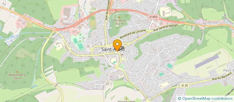 localisation de l'entreprise SCI LE PRESSING à SAINT-AVOLD