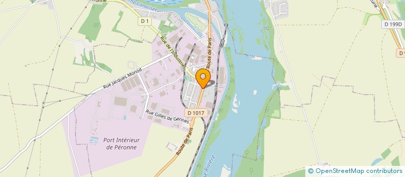 localisation de l'entreprise SCI LE PRESSOIR  PERONNE