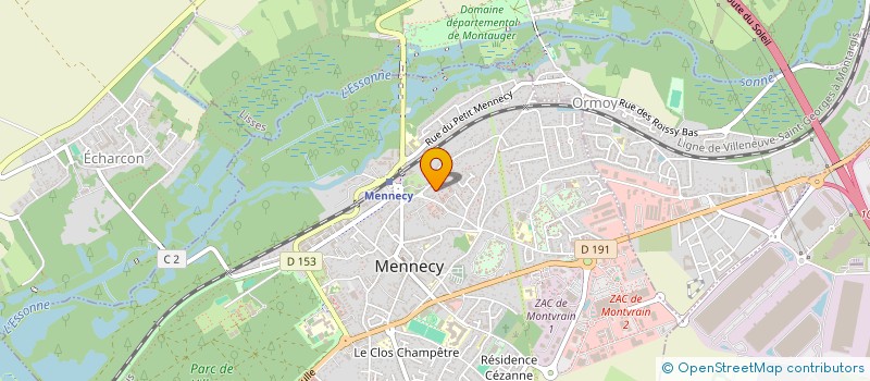 localisation de l'entreprise SCI LE PRESSOIR à MENNECY
