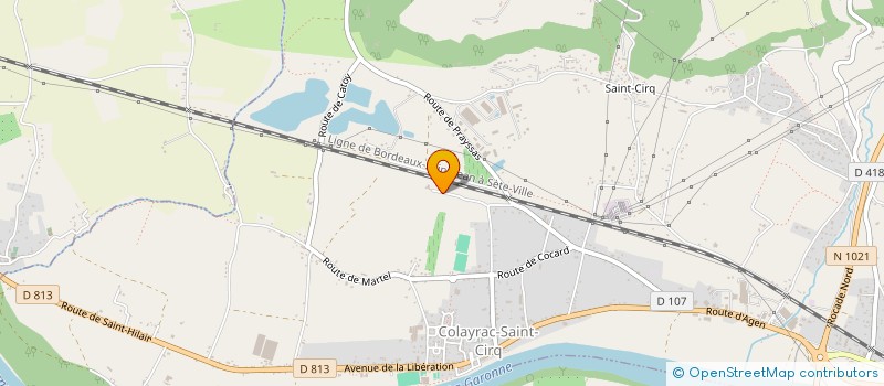 localisation de l'entreprise SCI LE PRIEU  COLAYRAC-SAINT-CIRQ