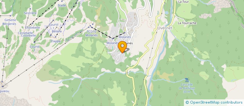 localisation de l'entreprise SCI LE PRIEURE  UVERNET-FOURS