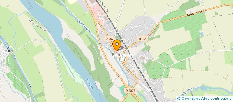 localisation de l'entreprise SCI LE PRIEURE à BONNY-SUR-LOIRE