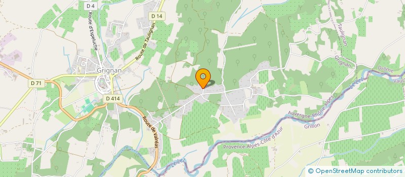 localisation de l'entreprise SCI LE PRIEURE  GRIGNAN