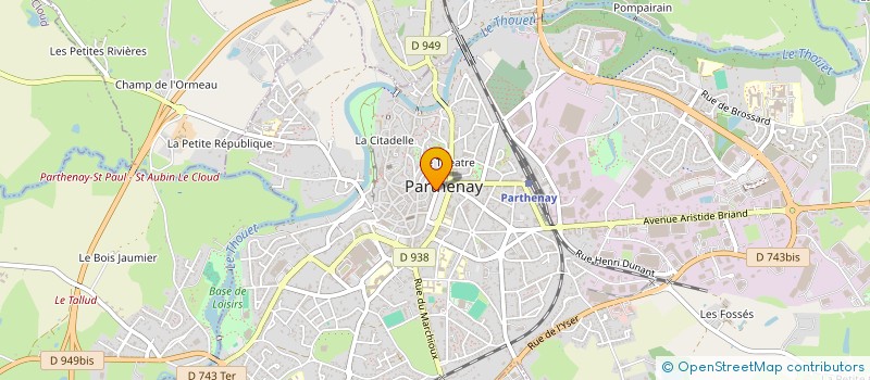 localisation de l'entreprise SCI LE PRIEURE  PARTHENAY