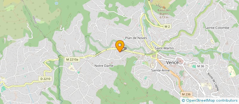 localisation de l'entreprise SCI LE PRIEURE à TOURRETTES-SUR-LOUP