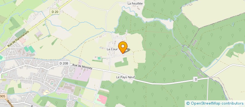 localisation de l'entreprise SCI LE PRIEURE  AUXONNE