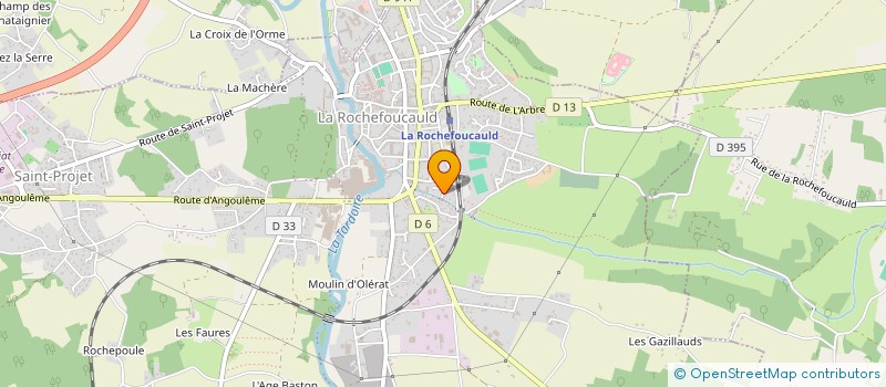 localisation de l'entreprise SCI LE PRIEURE  LA ROCHEFOUCAULD-EN-ANGOUMOIS