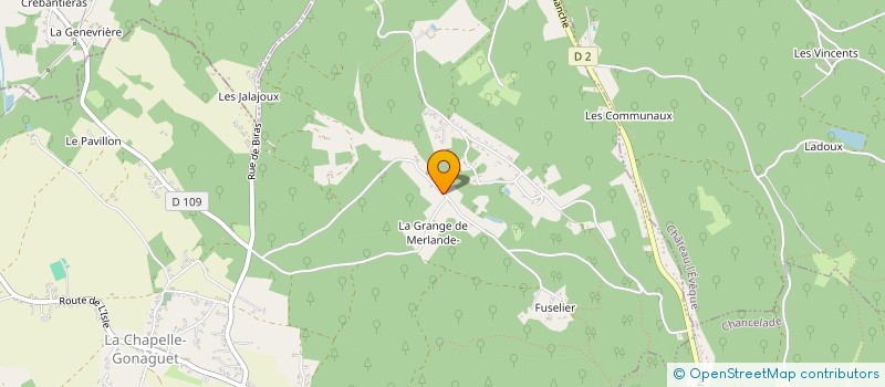 localisation de l'entreprise SCI LE PRIEURE  LA CHAPELLE-GONAGUET