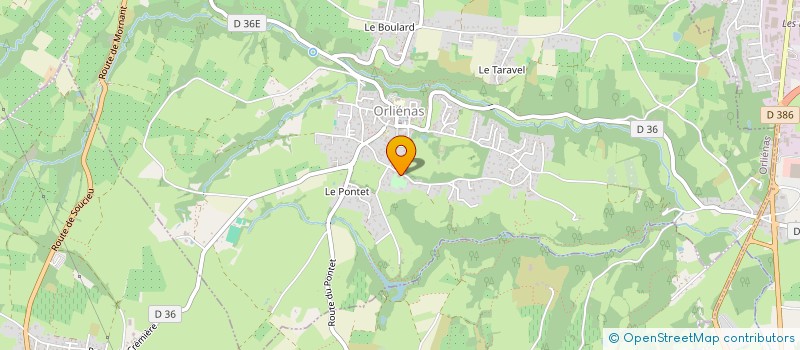 localisation de l'entreprise SCI LE PRIEURE  ORLIENAS