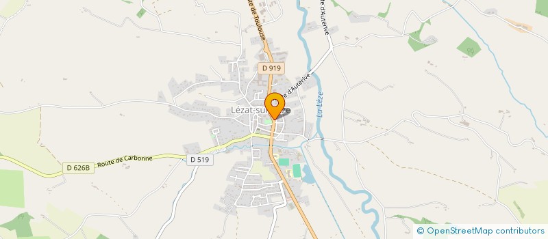 localisation de l'entreprise SCI LE PRIEURE  LEZAT-SUR-LEZE