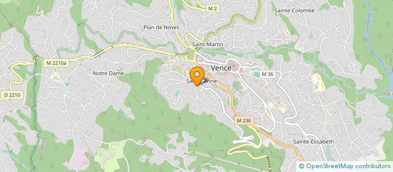 localisation de l'entreprise SCI LE PRIEURE  VENCE