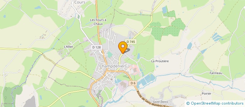 localisation de l'entreprise SCI LE PRIEURE D'AVAILLES  CHAMPDENIERS