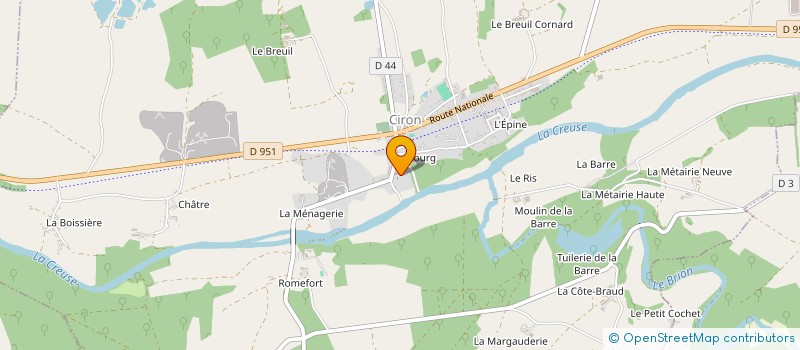 localisation de l'entreprise SCI LE PRIEURE DE CIRON à CIRON