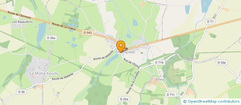 localisation de l'entreprise SCI LE PRIEURE DE L'ETANG à CHAMPILLET