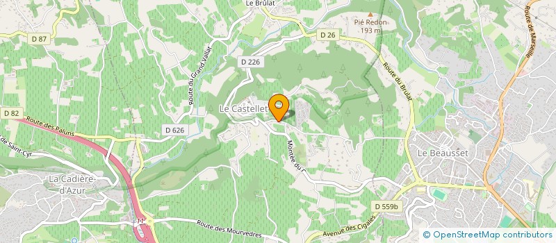 localisation de l'entreprise SCI LE PRIEURE DESVINS DE BANDOL  LE CASTELLET