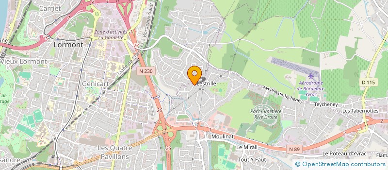 localisation de l'entreprise SCI  LE PRIEURE   LA ROCHELLE  ARTIGUES-PRES-BORDEAUX