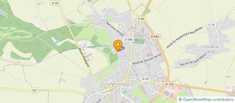 localisation de l'entreprise SCI LE PRIEURE NICOLAS  LE NEUBOURG