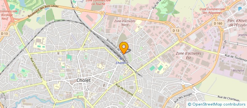 localisation de l'entreprise SCI LE PROGRES à CHOLET
