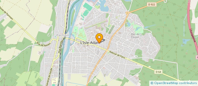 localisation de l'entreprise SCI LE PROGRES  L'ISLE-ADAM