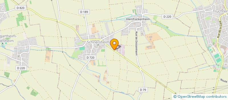 localisation de l'entreprise SCI LE PROJET  SCHNERSHEIM