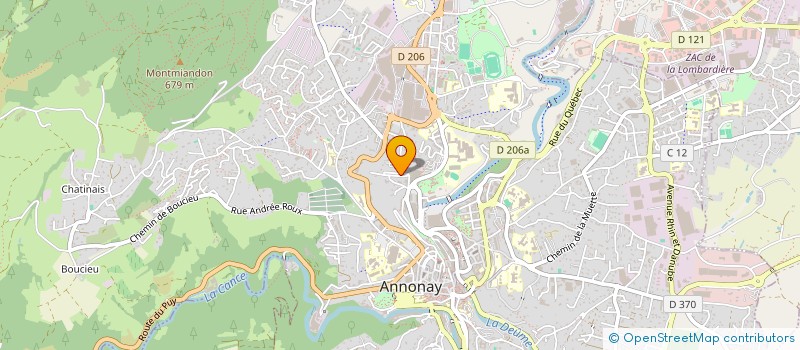localisation de l'entreprise SCI LE PROMOTOIRE DU LEVANT à ANNONAY