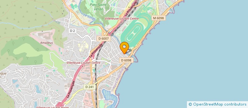 localisation de l'entreprise SCI LE PROPHETE à VILLENEUVE-LOUBET